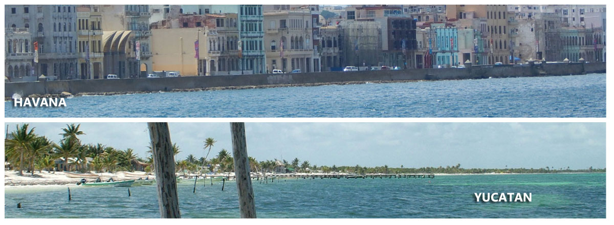 Havana and Yucatan