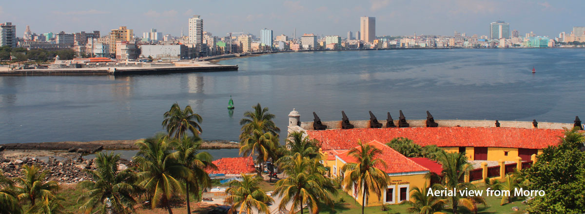 aerial view from morro havana