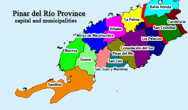 pinar del rio map cuba