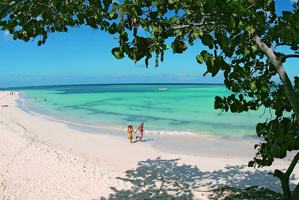 Scenic Guardalavaca beach emerald coast in Holguin Cuba