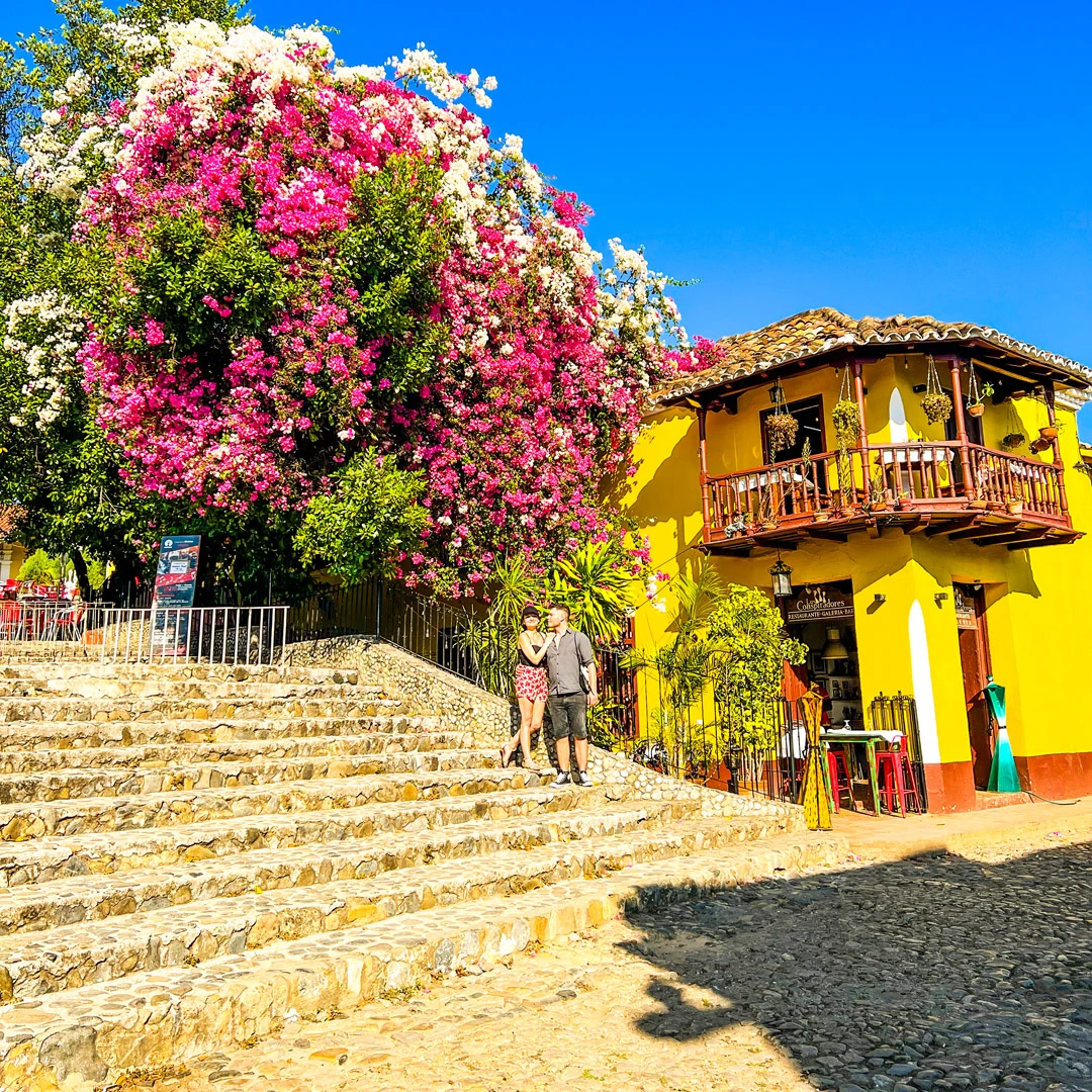 Historic colonial streets of UNESCO city Trinidad Cuba